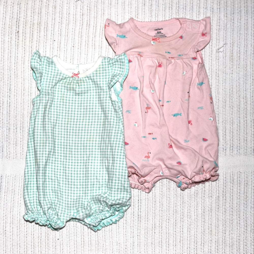 Carter’s baby girl rompers
